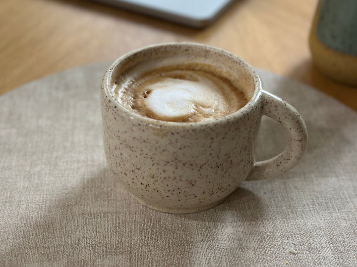 White Speckled Mug